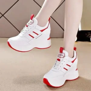 Dalsonshoes Women Fashion Platform Lace-Up Sneakers