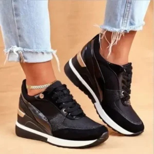 Dalsonshoes Women Bigger Sizes Stitching Design Sneakers