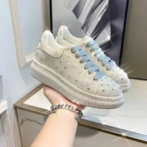 Dalsonshoes Casual Rhinestone Platform Sneakers