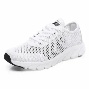 Dalsonshoes Women Fashion Sports Lace Up Hollow Design Mesh Breathable Sneakers