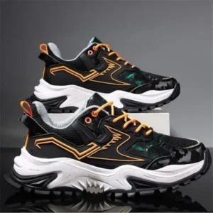 Dalsonshoes Men Casual Breathable Color Block Sneakers