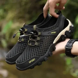 Dalsonshoes Men Fashion Mesh Wear-Resistant Hiking Sneakers