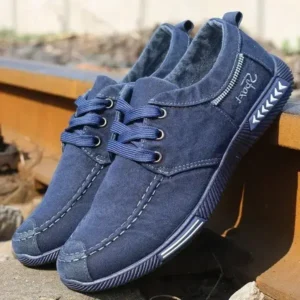 Dalsonshoes Men Casual Breathable Low Top Canvas Shoes