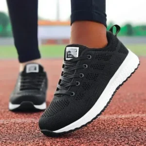 Dalsonshoes Women Casual Lace-Up Design Mesh Breathable Sneakers