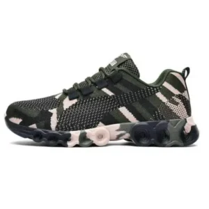 Dalsonshoes Couple Casual Camouflage Pattern Lace Up Design Breathable Sneakers