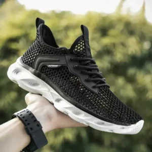 Dalsonshoes Men Fashion Breathable Mesh Hollow Lightweight Sports Shoes