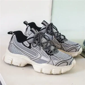 Dalsonshoes Men'S Fashion Breathable Mesh Shoes Platform Sneakers