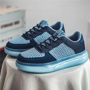 Dalsonshoes Men'S Fashion Mesh Breathable Lightweight Platform Sneakers