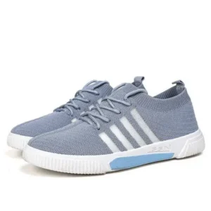 Dalsonshoes Men'S Fashion Stripe Lightweight Breathable Low Top Sneakers