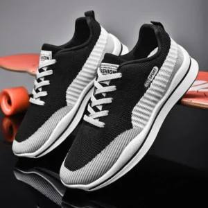 Dalsonshoes Men'S Casual Color-Block Mesh Breathable Soft-Soled Sneakers