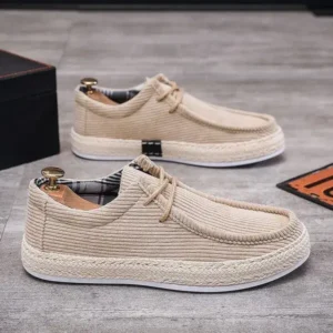 Dalsonshoes Men'S Fashion Breathable Stripe Canvas Shoes