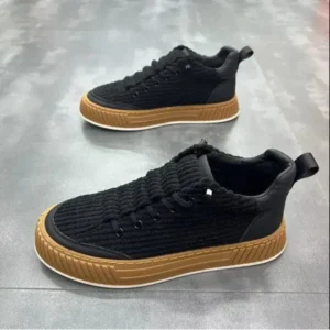 Dalsonshoes Men Fashion Suede Thick Sole Non-Slip Breathable Sneakers