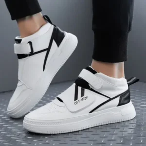 Dalsonshoes Men'S Fashion Thick-Soled Breathable Pu Stitching Sneakers