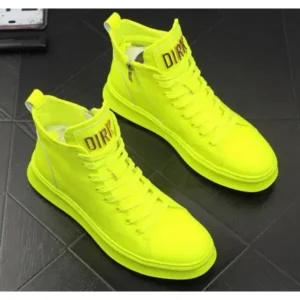 Dalsonshoes Men'S Fashion Bright Color High-Top Sneakers