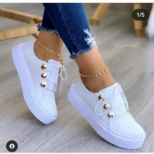 Dalsonshoes Women Plus Size Casual Platform Sneakers