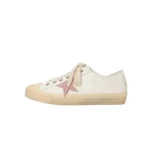 Dalsonshoes Women Fashion Casual Lace-Up Pink Star Sneakers