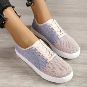 Dalsonshoes Summer Women Fashion Casual Fly-Woven Mesh Breathable Sneakers