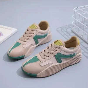 Dalsonshoes Women Fashion Color Block Breathable Sneakers