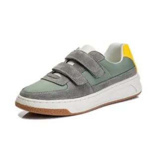 Dalsonshoes Women Casual Colorblock Platform Velcro Sneakers